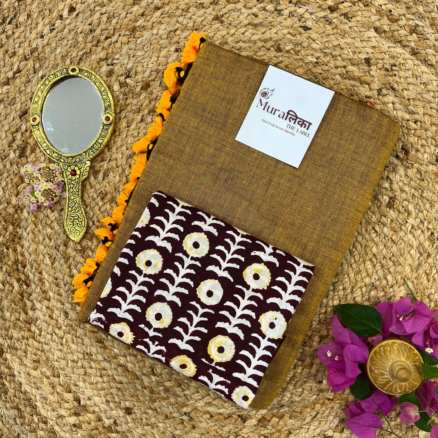 Muralika Mustard Handloom Saree