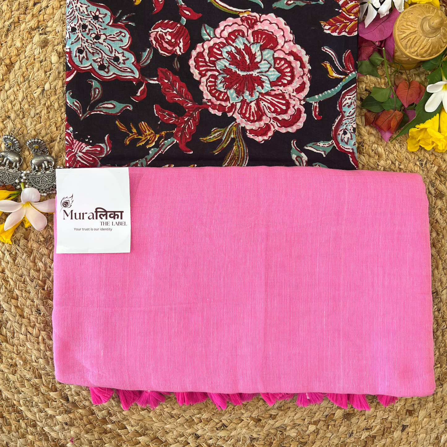 Muralika Pink Handloom Saree