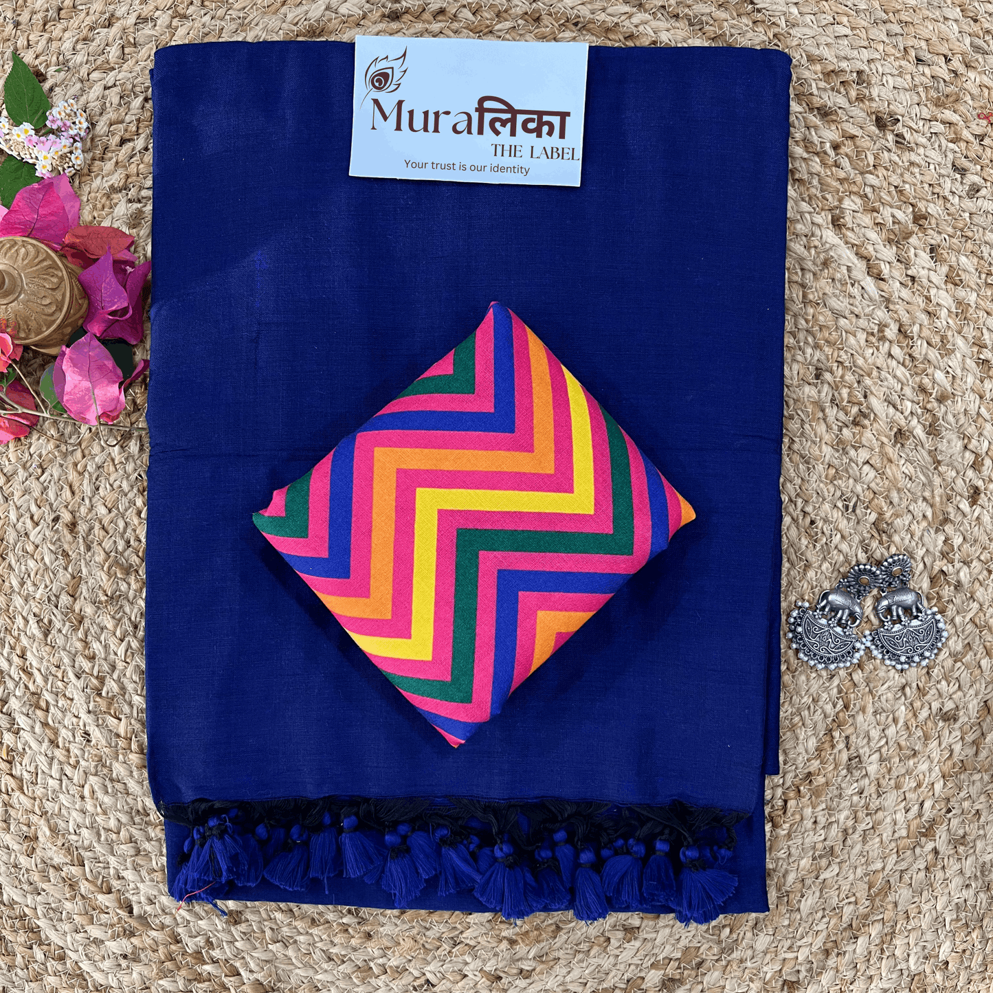 Muralika Royal Bule Handloom Saree