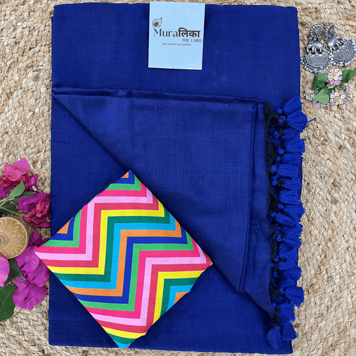 Muralika Royal Bule Handloom Saree