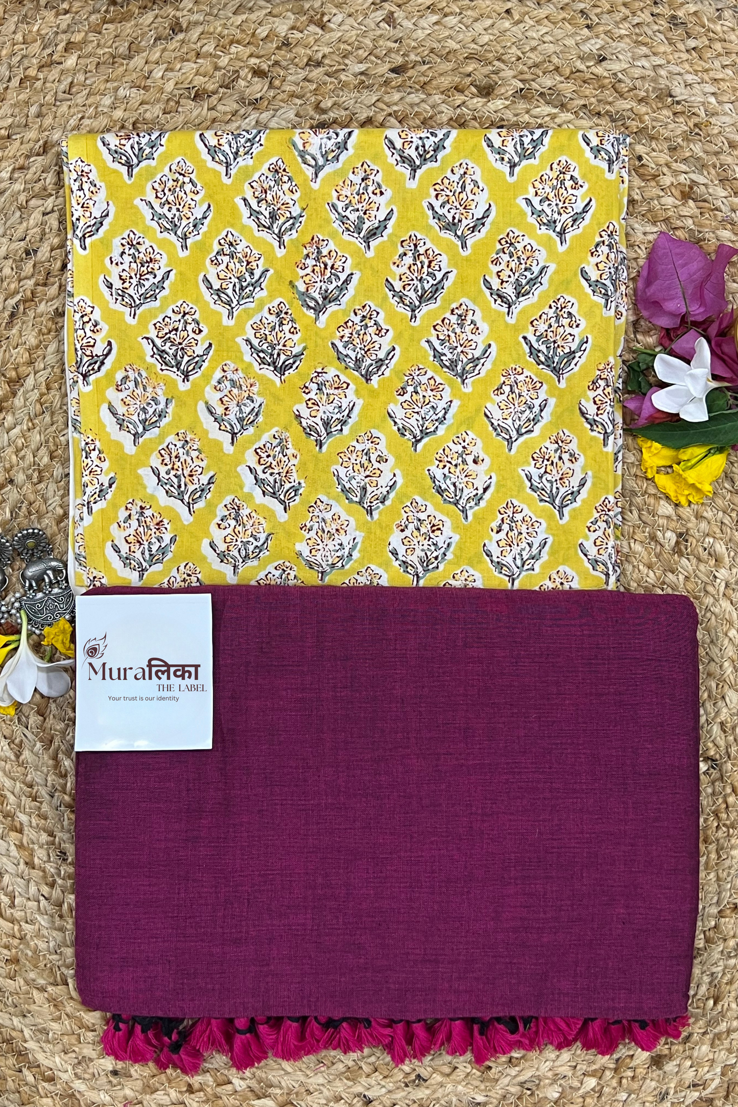 Muralika Light Magenta Handloom Saree