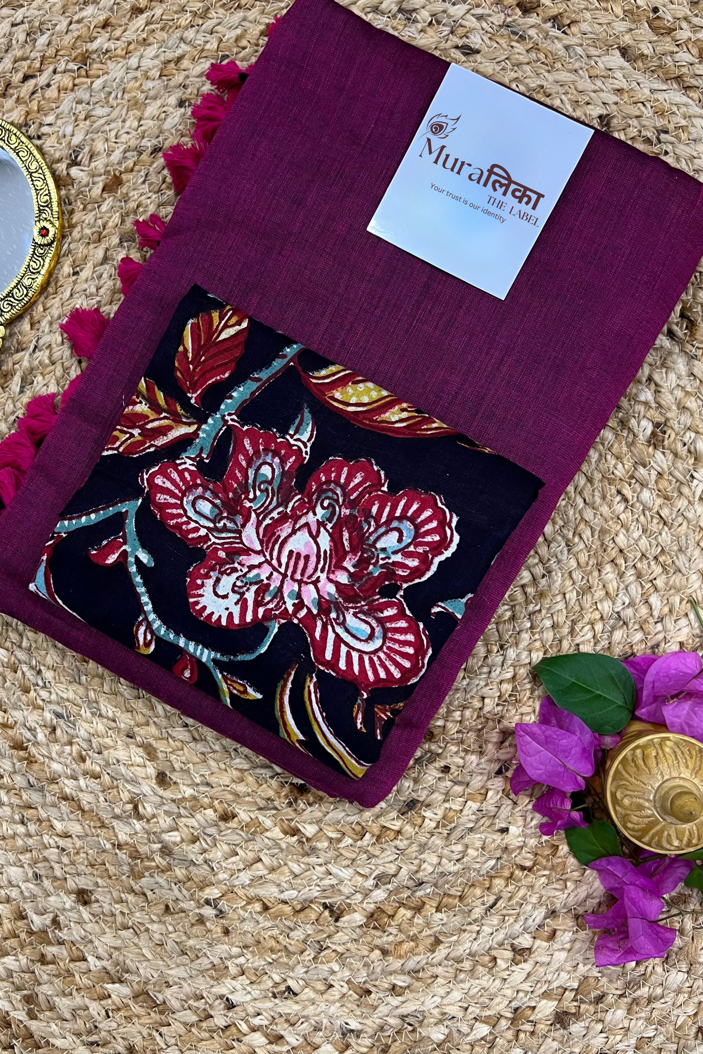 Muralika Light Magenta Handloom Saree