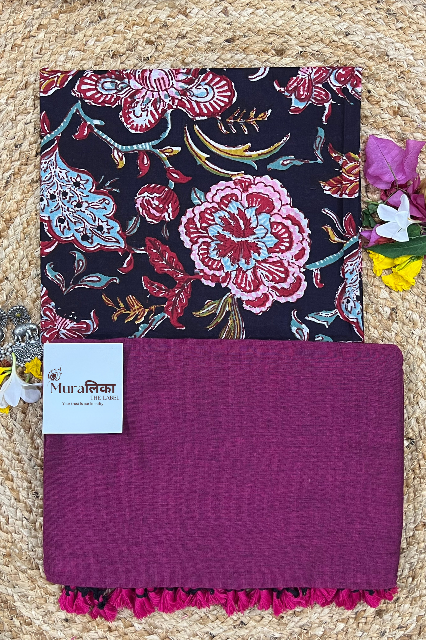 Muralika Light Magenta Handloom Saree