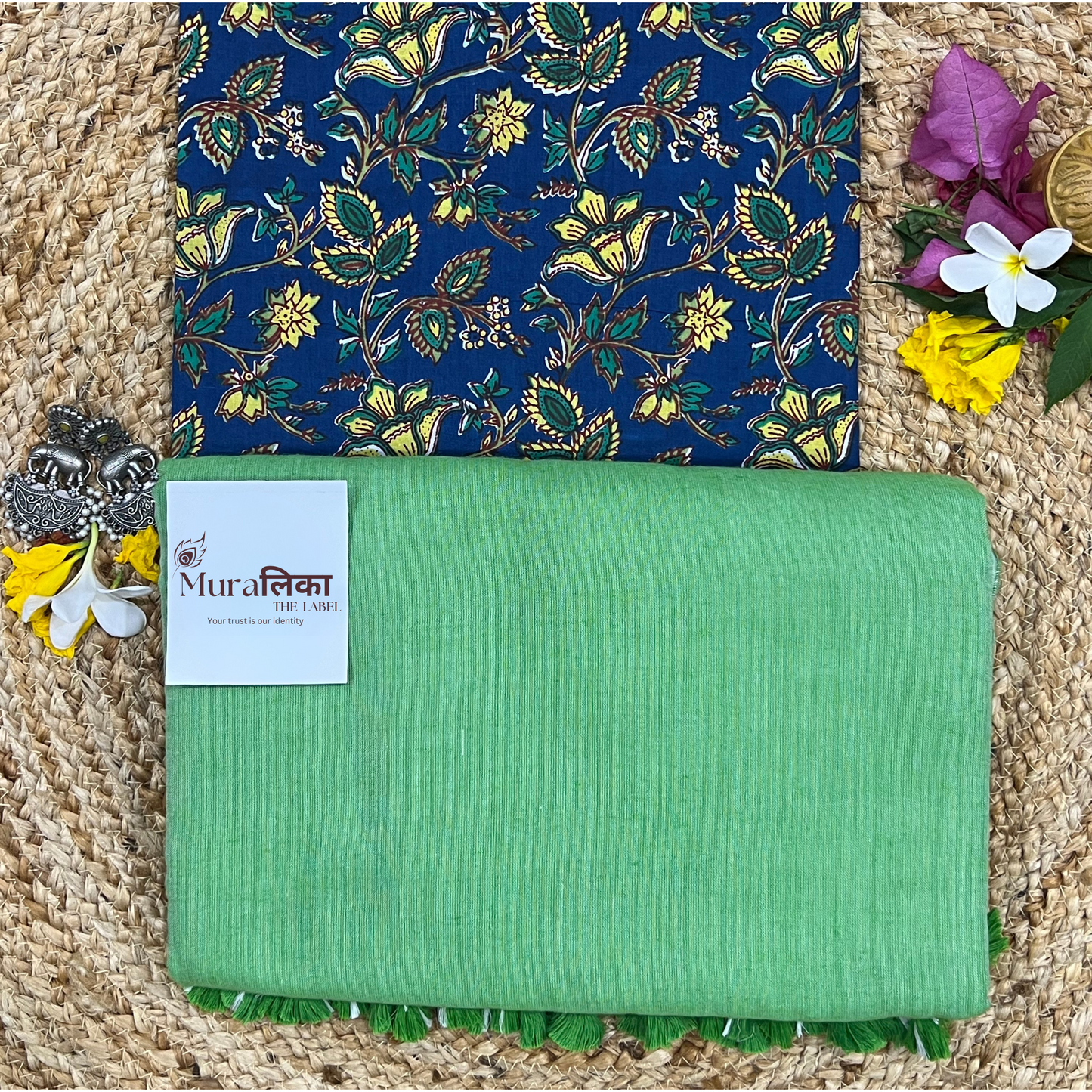 Muralika Light Green Handloom Saree