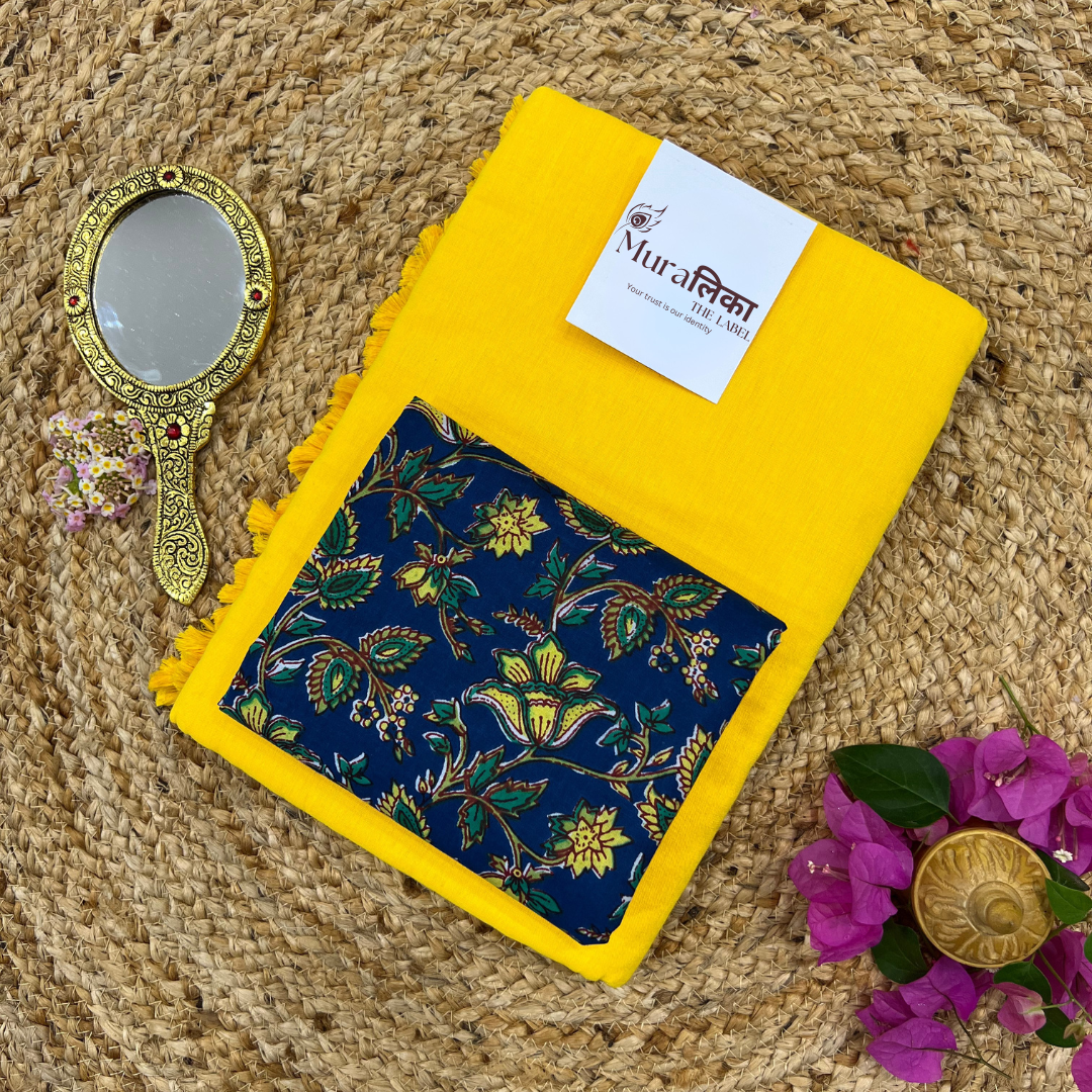 Muralika Yellow Handloom Saree