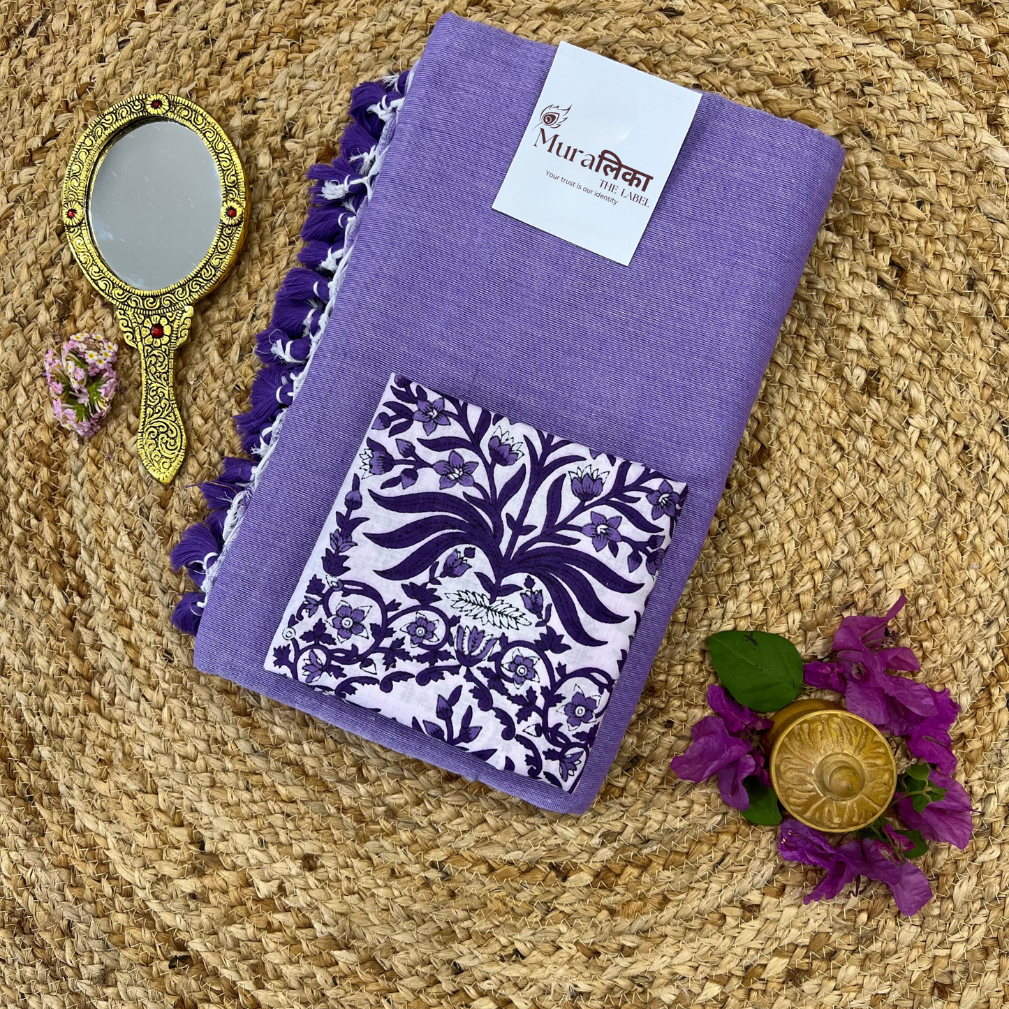 Muralika Lilac Handloom Saree