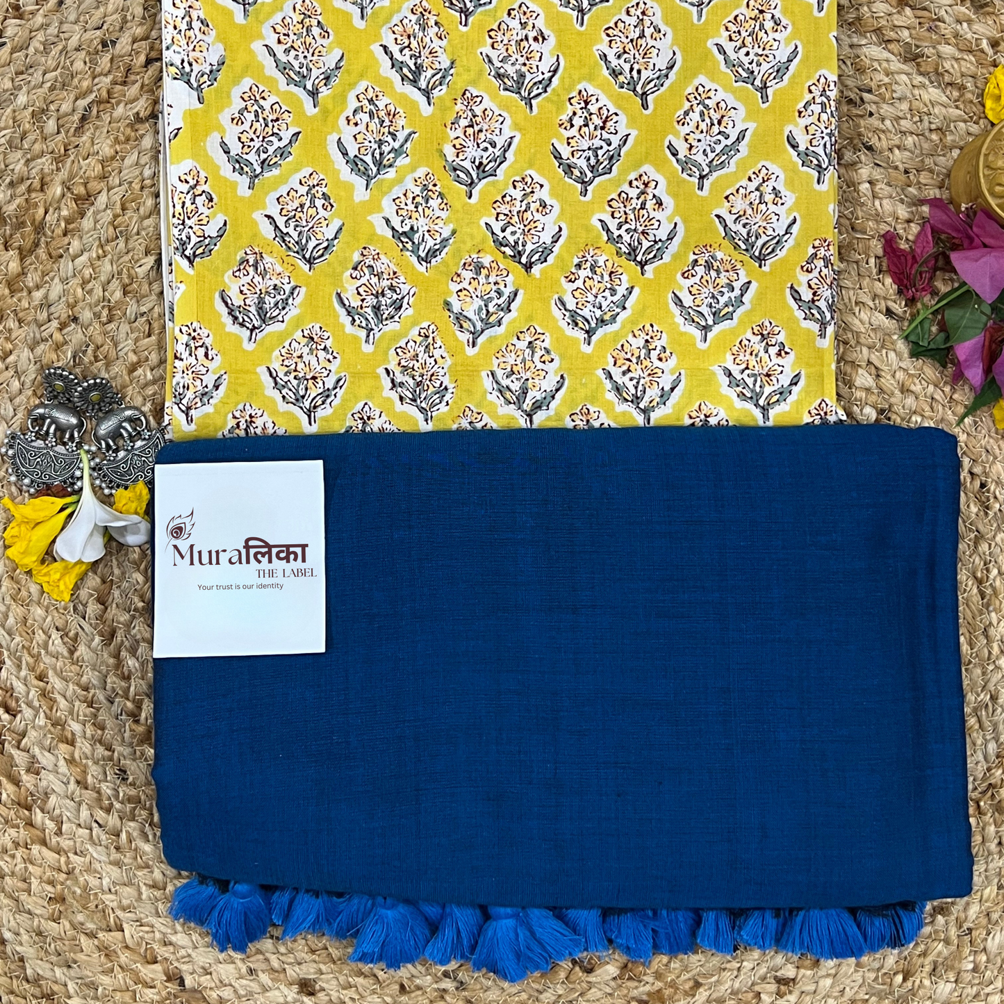 Muralika Indigo Handloom Saree