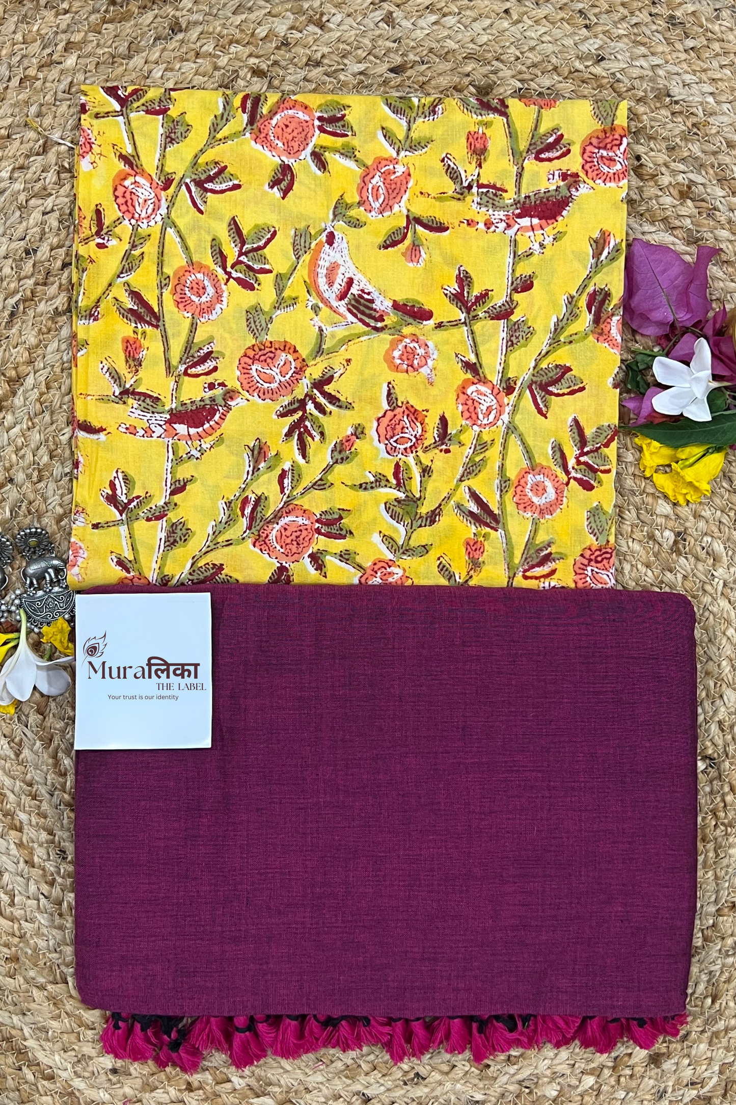 Muralika Light Magenta Handloom Saree
