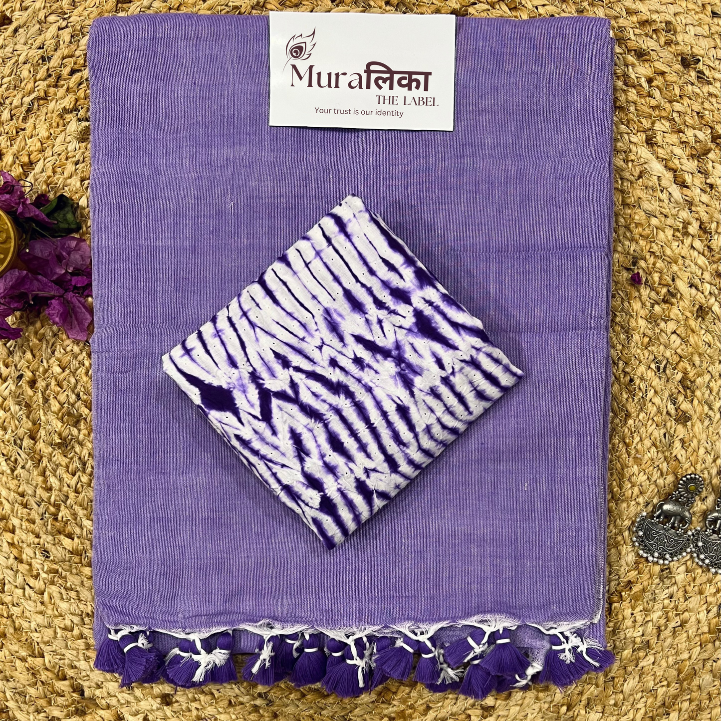 Muralika Lilac Handloom Saree