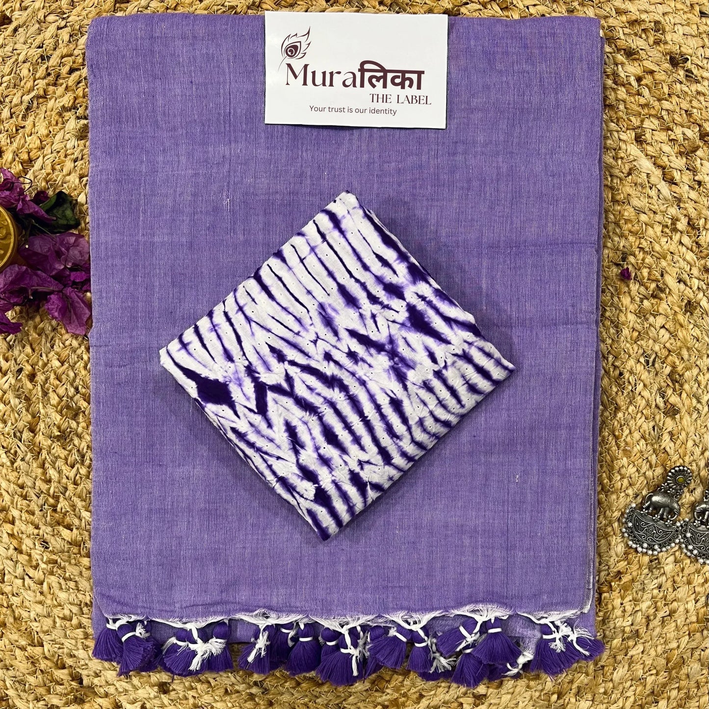 Muralika Lilac Handloom Saree - Muralika the label