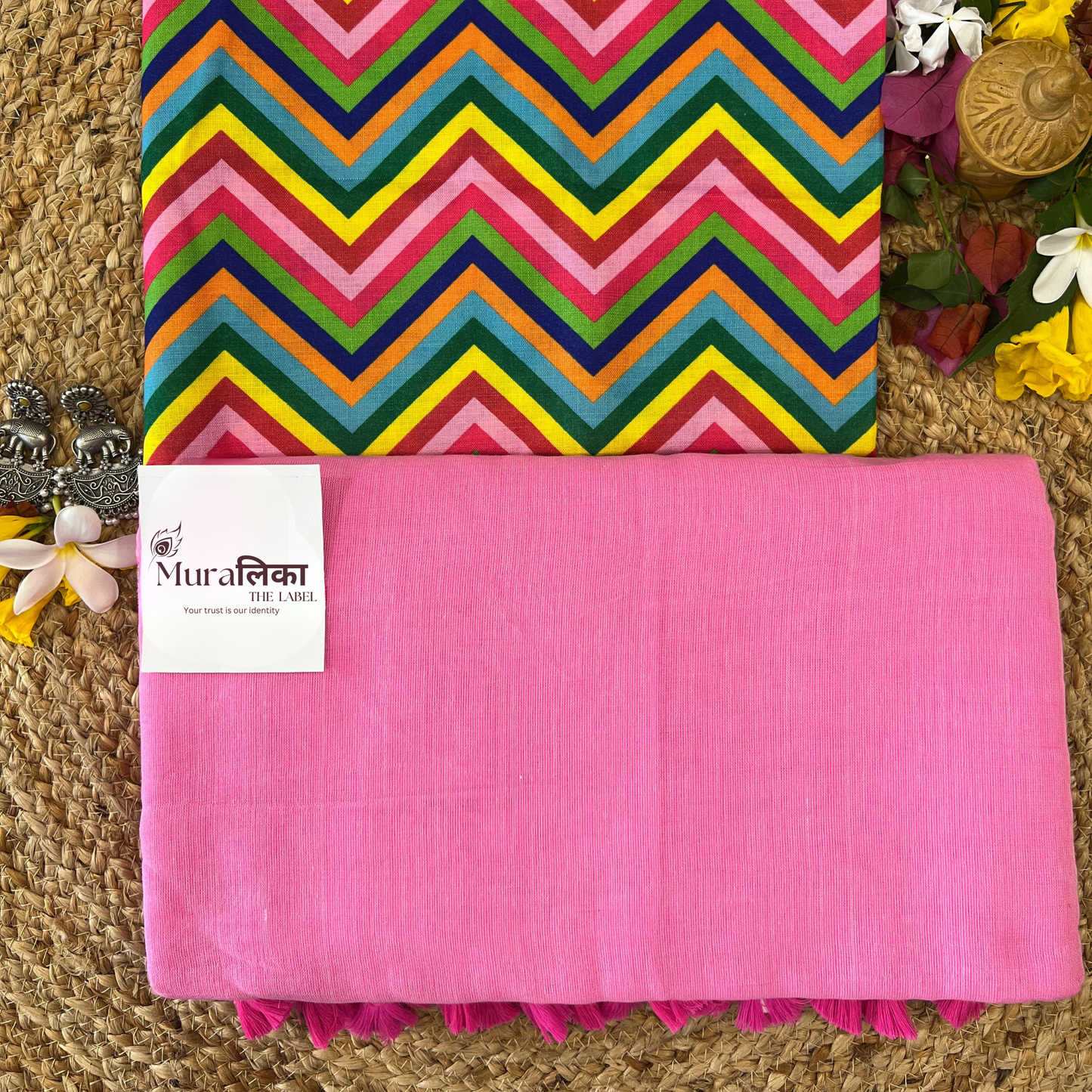 Muralika Pink Handloom Saree