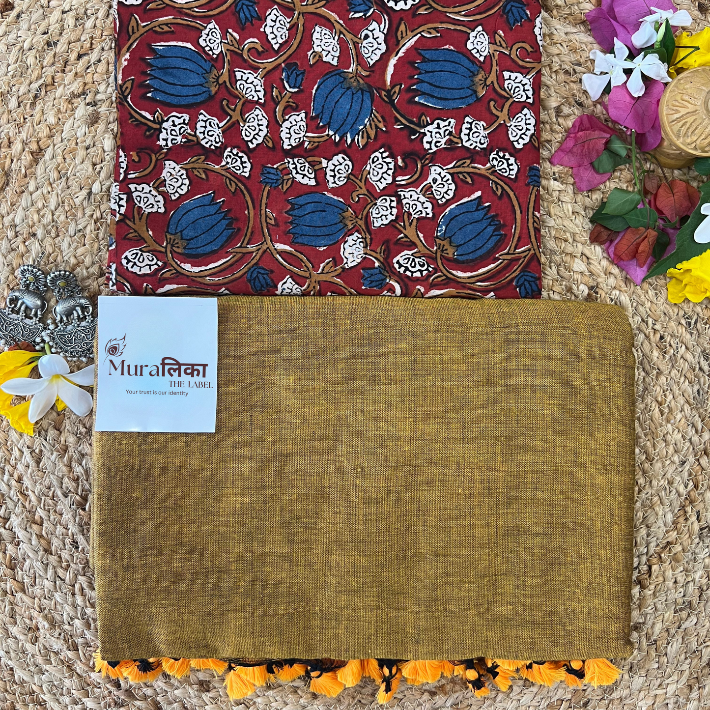 Muralika Mustard Handloom Saree