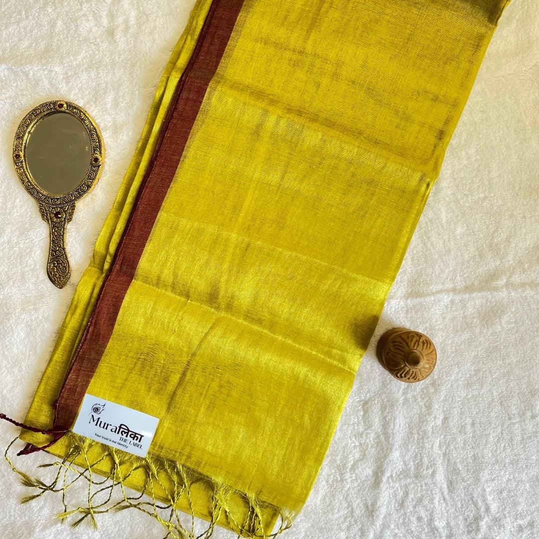 Muralika Pure Elegance Handloom Tissue Saree - Muralika the label