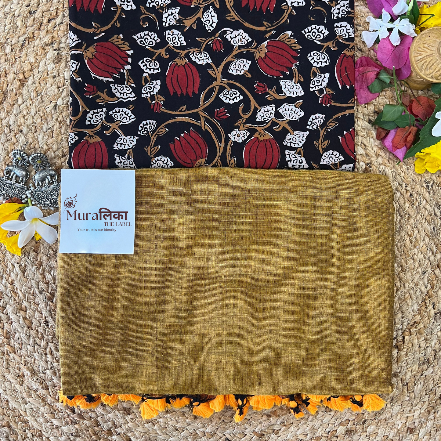 Muralika Mustard Handloom Saree