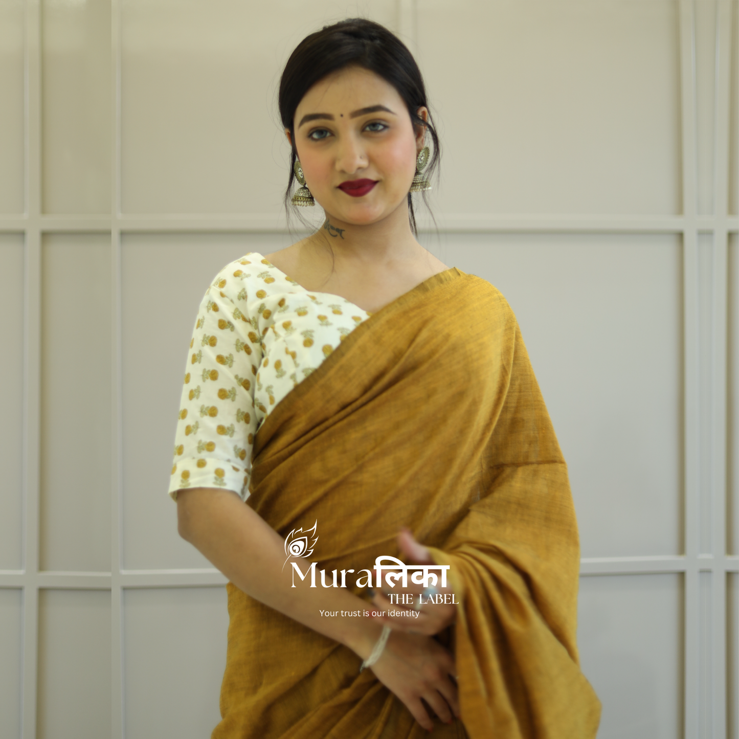 Muralika Mustard Handloom Saree