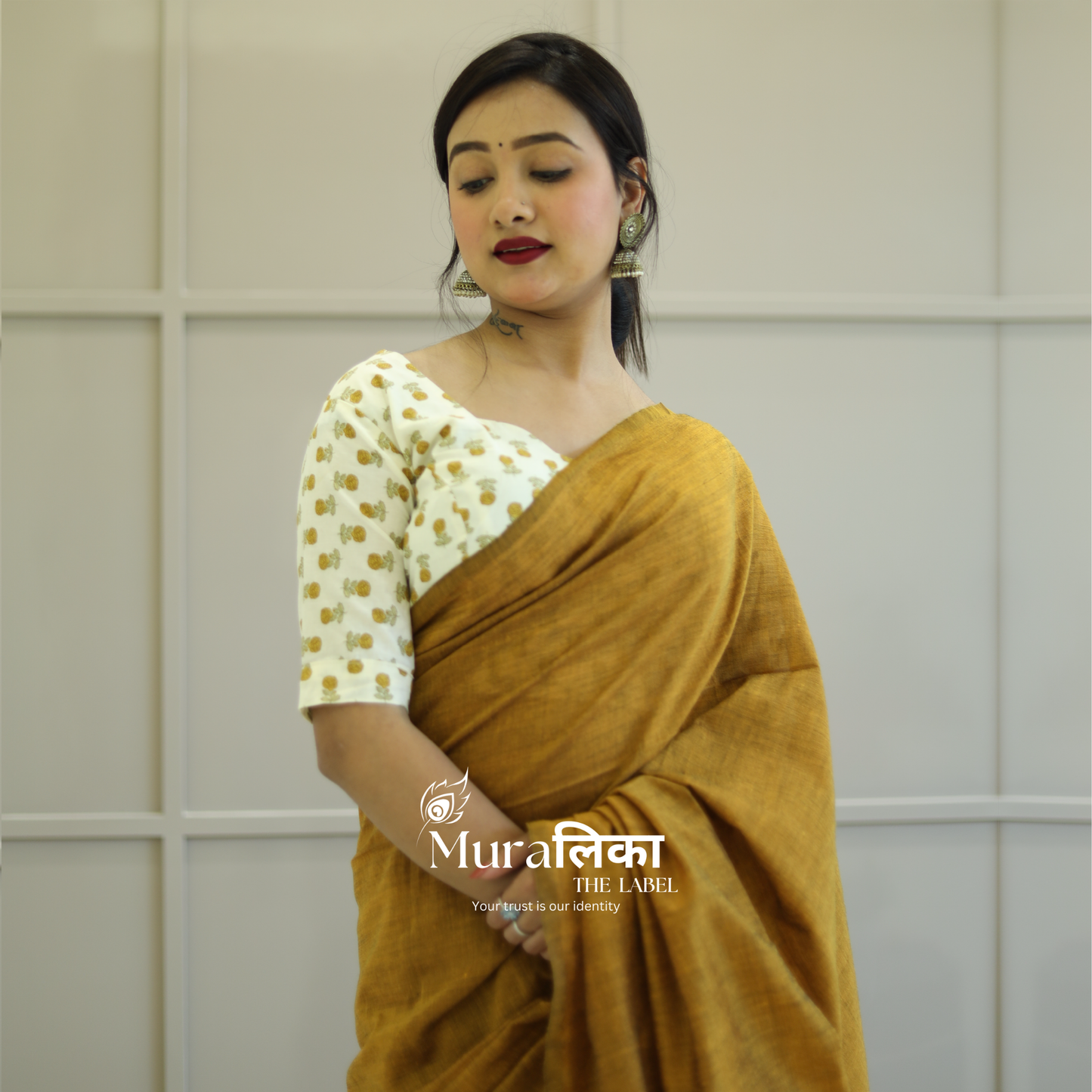 Muralika Mustard Handloom Saree