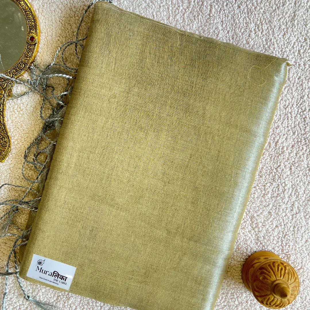 Muralika Pure Elegance Handloom Tissue Saree - Muralika the label