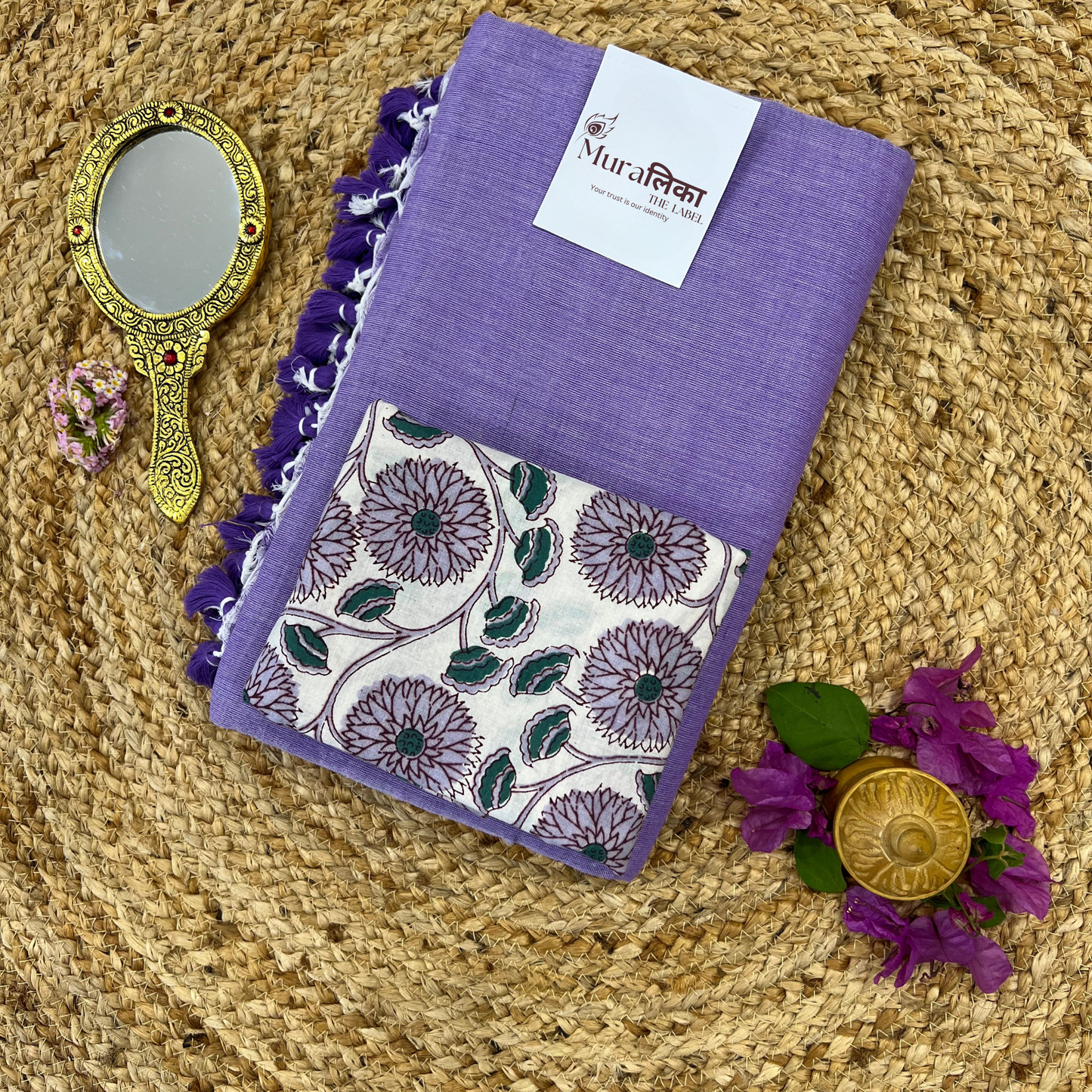 Muralika Lilac Handloom Saree