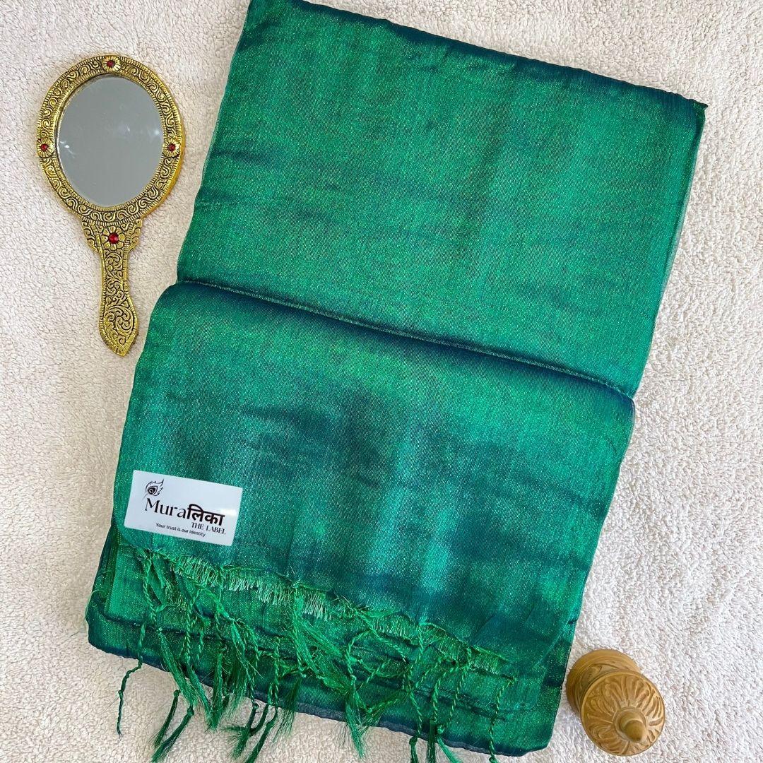Muralika Pure Elegance Handloom Tissue Saree - Muralika the label