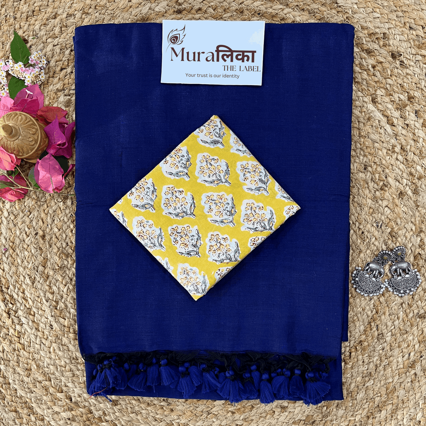 Muralika Royal Bule Handloom Saree