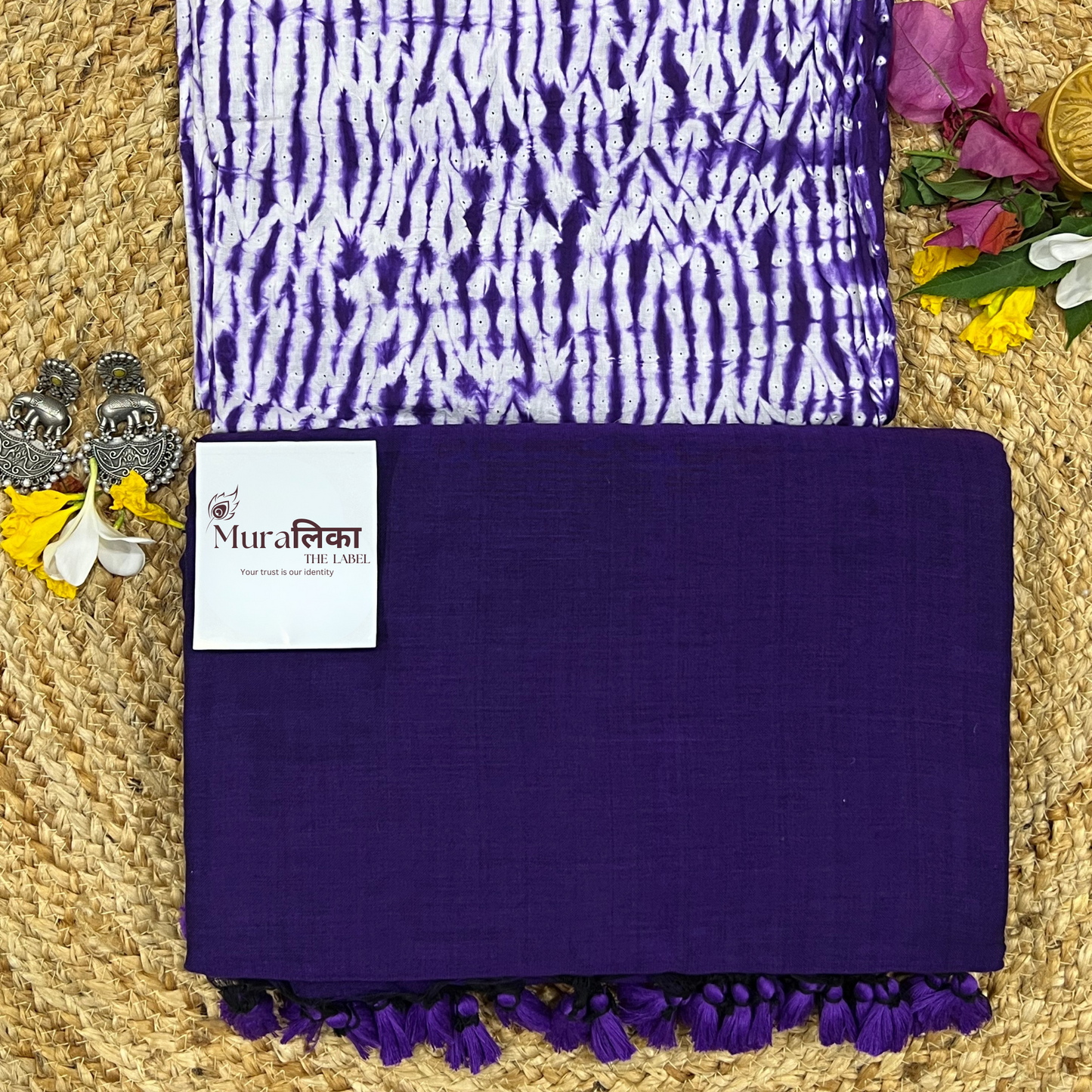 Muralika Purple Handloom Saree