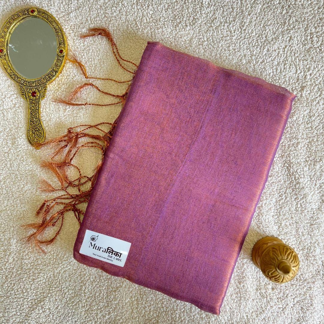 Muralika Pure Elegance Handloom Tissue Saree - Muralika the label