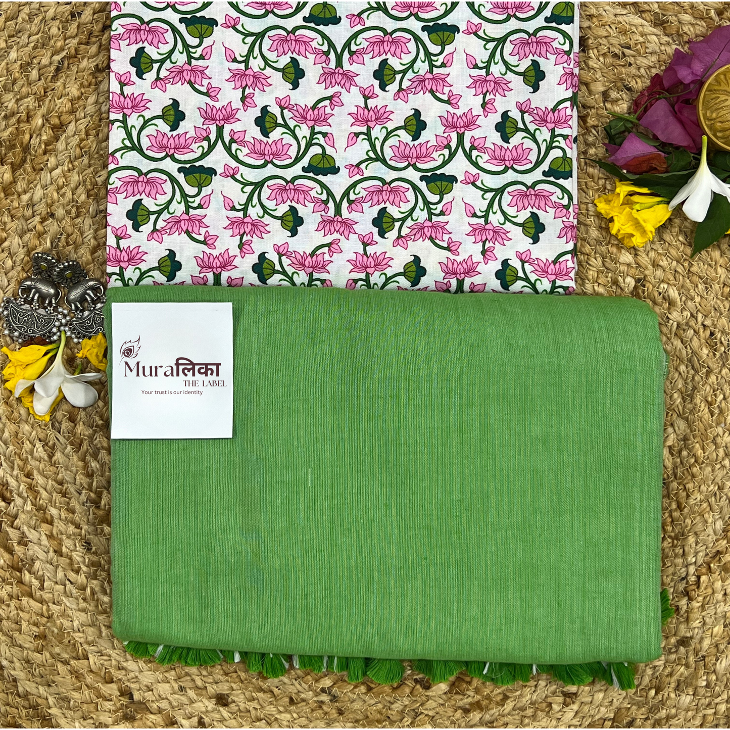 Muralika Light Green Handloom Saree