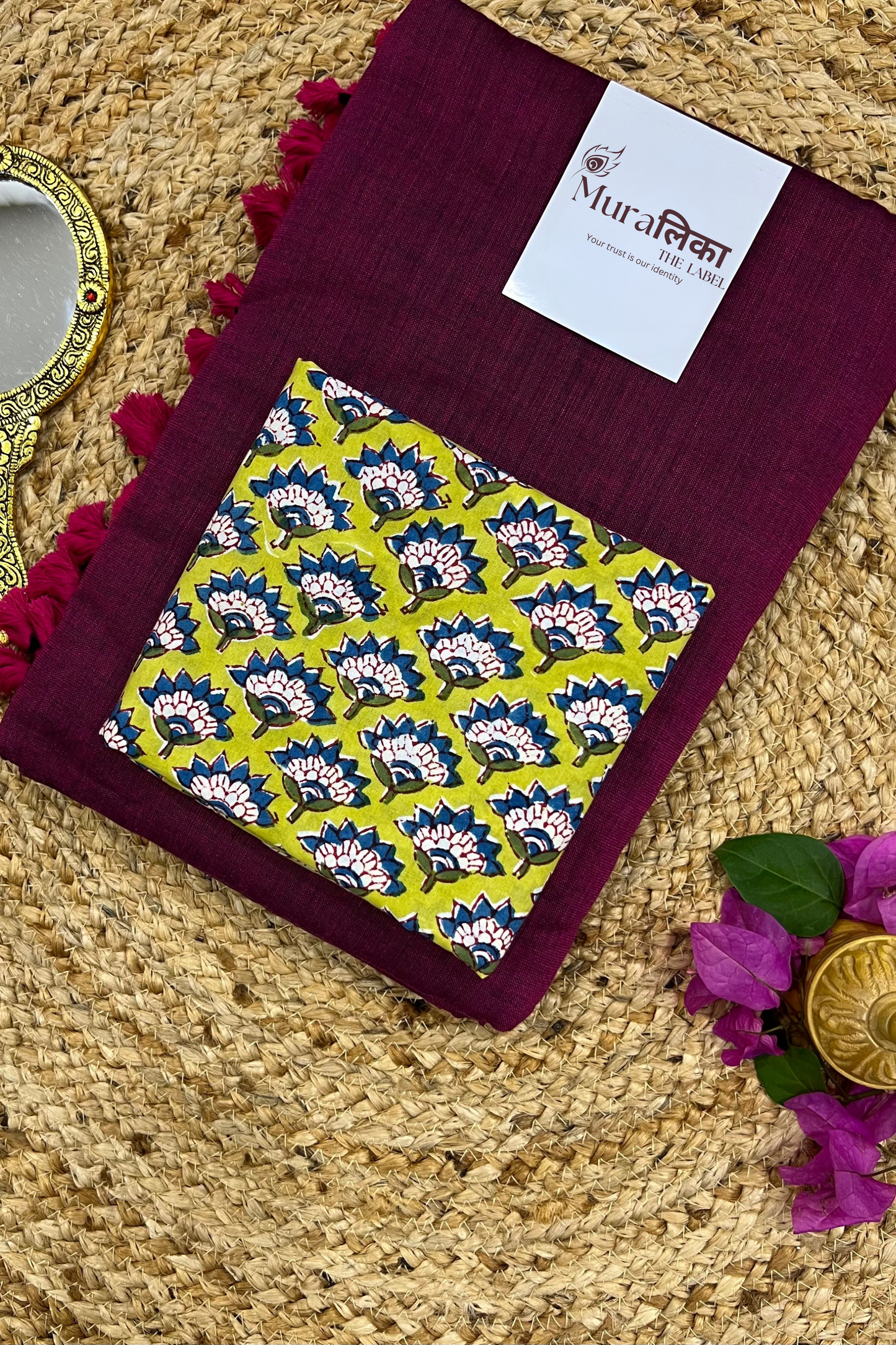 Muralika Light Magenta Handloom Saree