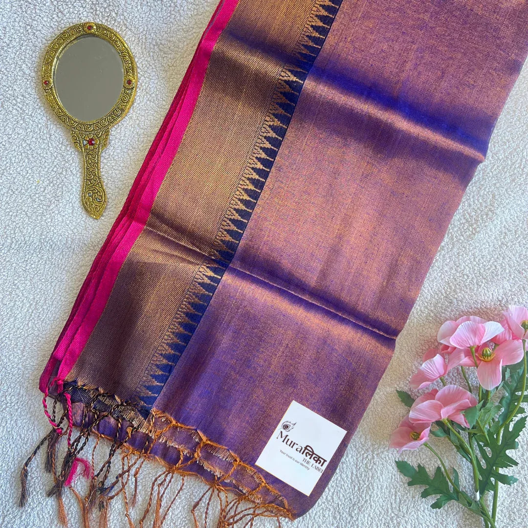 Muralika Pure Elegance Handloom Tissue Saree - Muralika the label