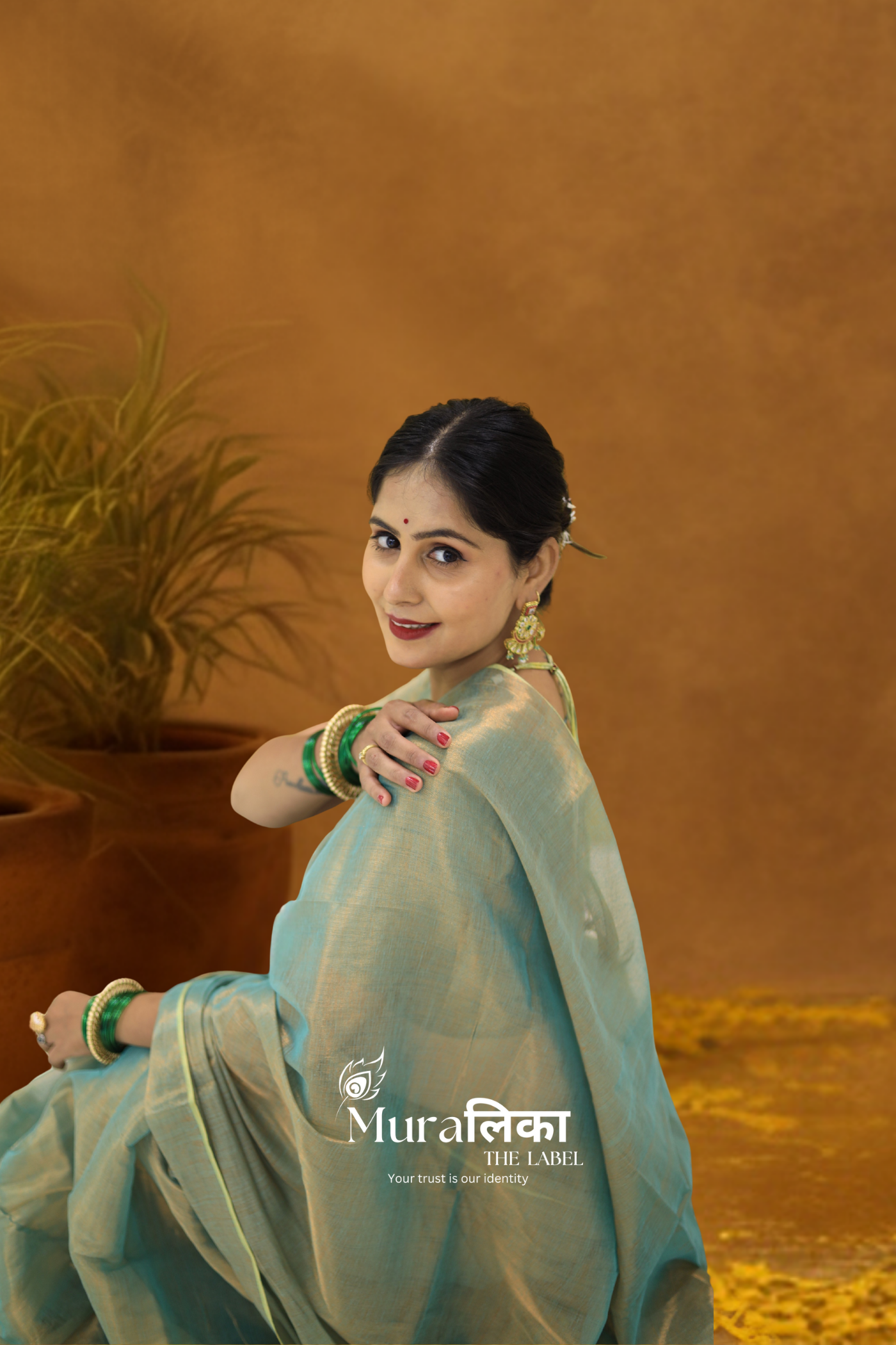 Muralika Pure Elegance Handloom Tissue Saree