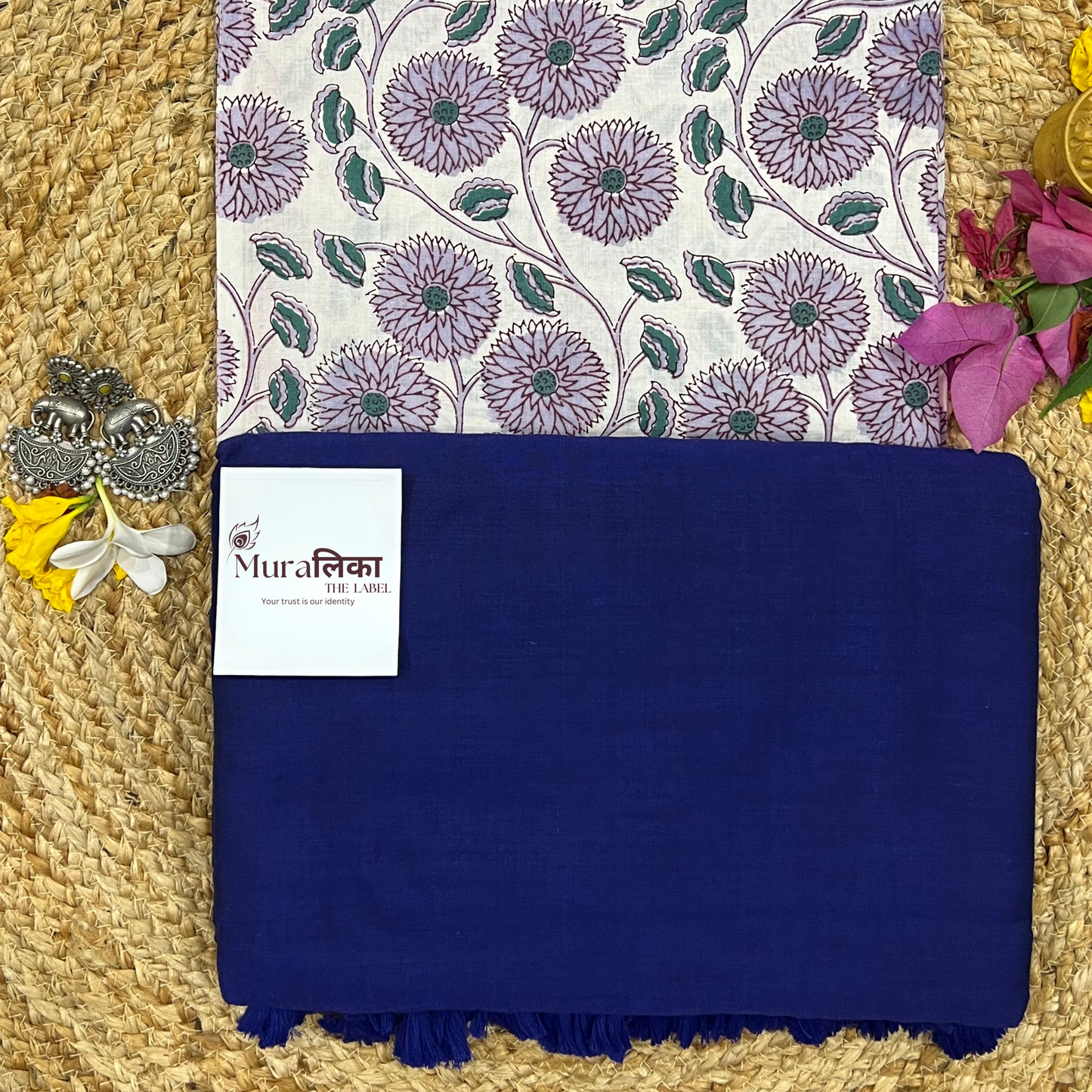 Muralika Royal Bule Handloom Saree