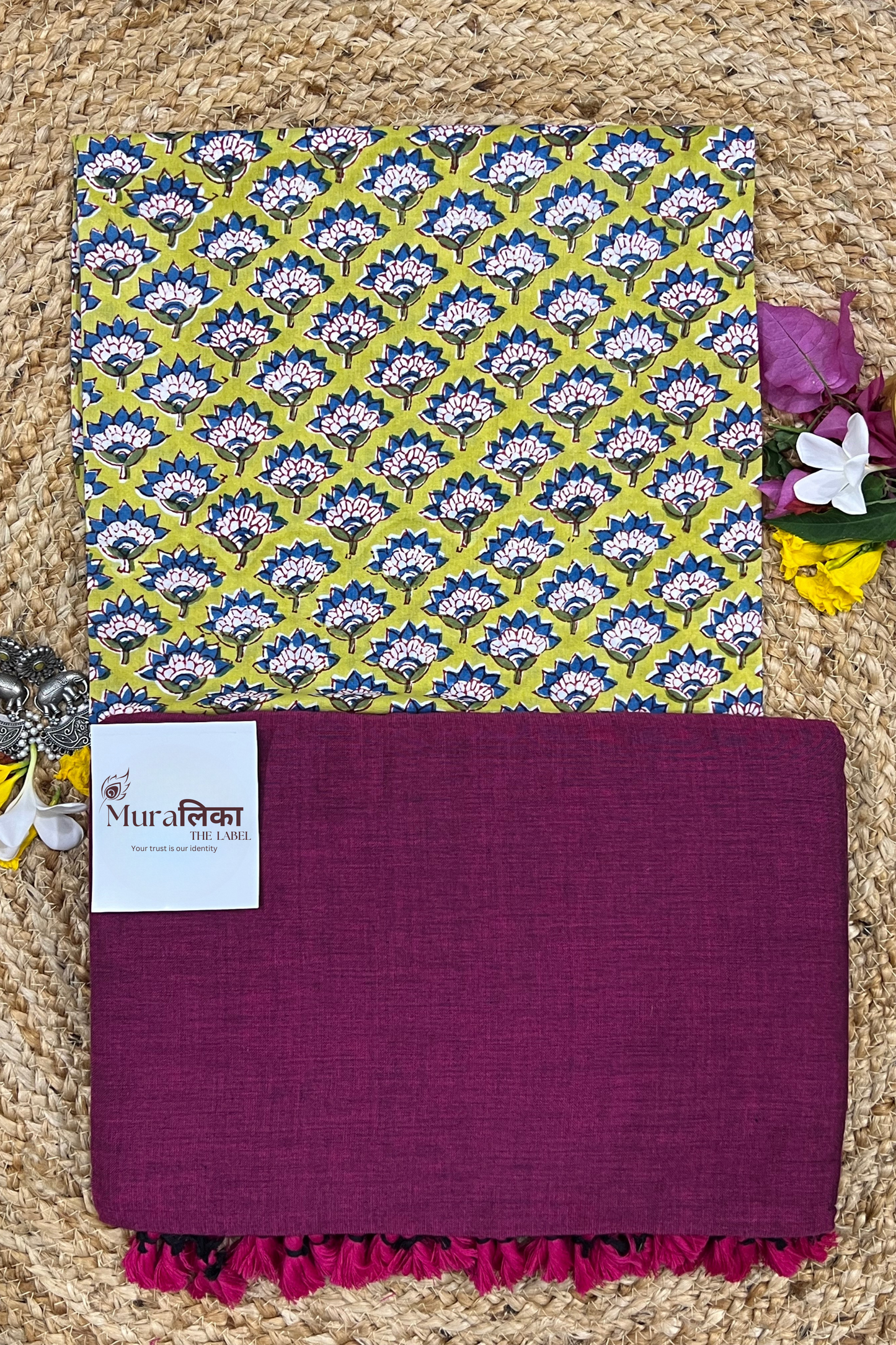 Muralika Light Magenta Handloom Saree