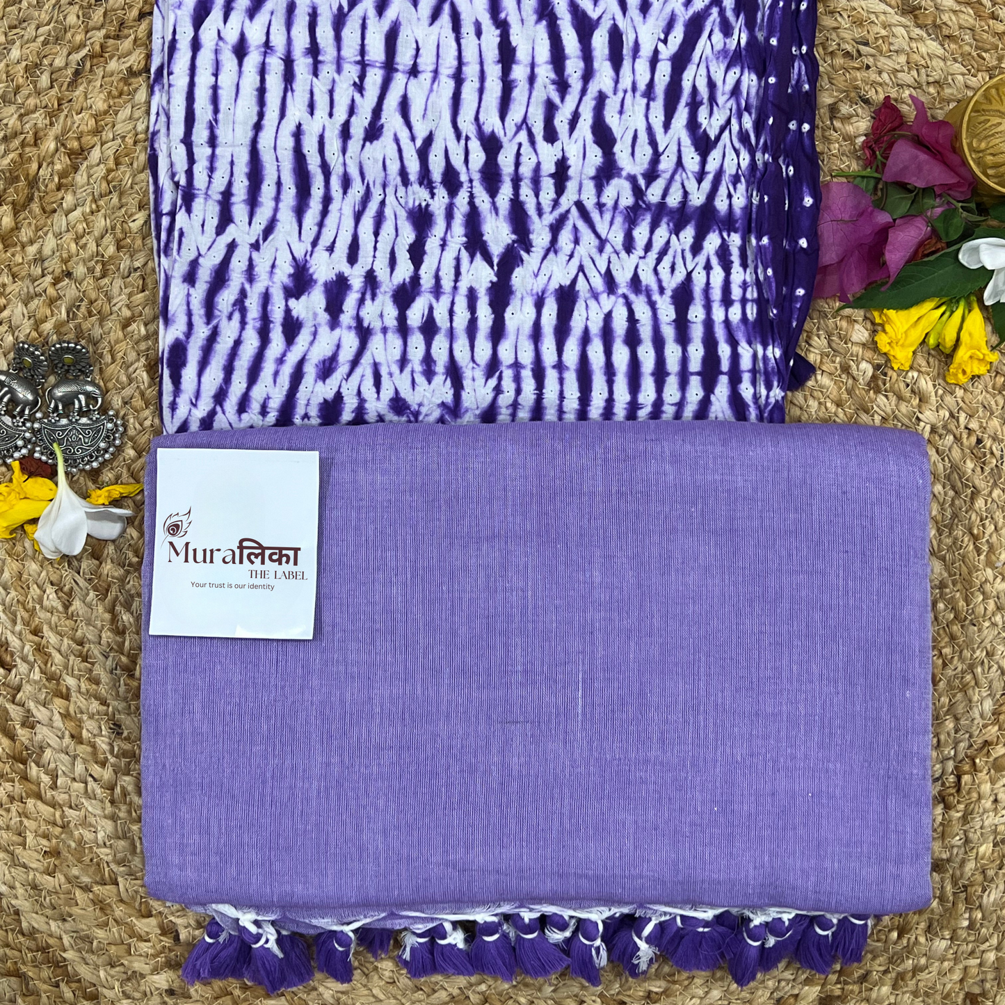 Muralika Lilac Handloom Saree