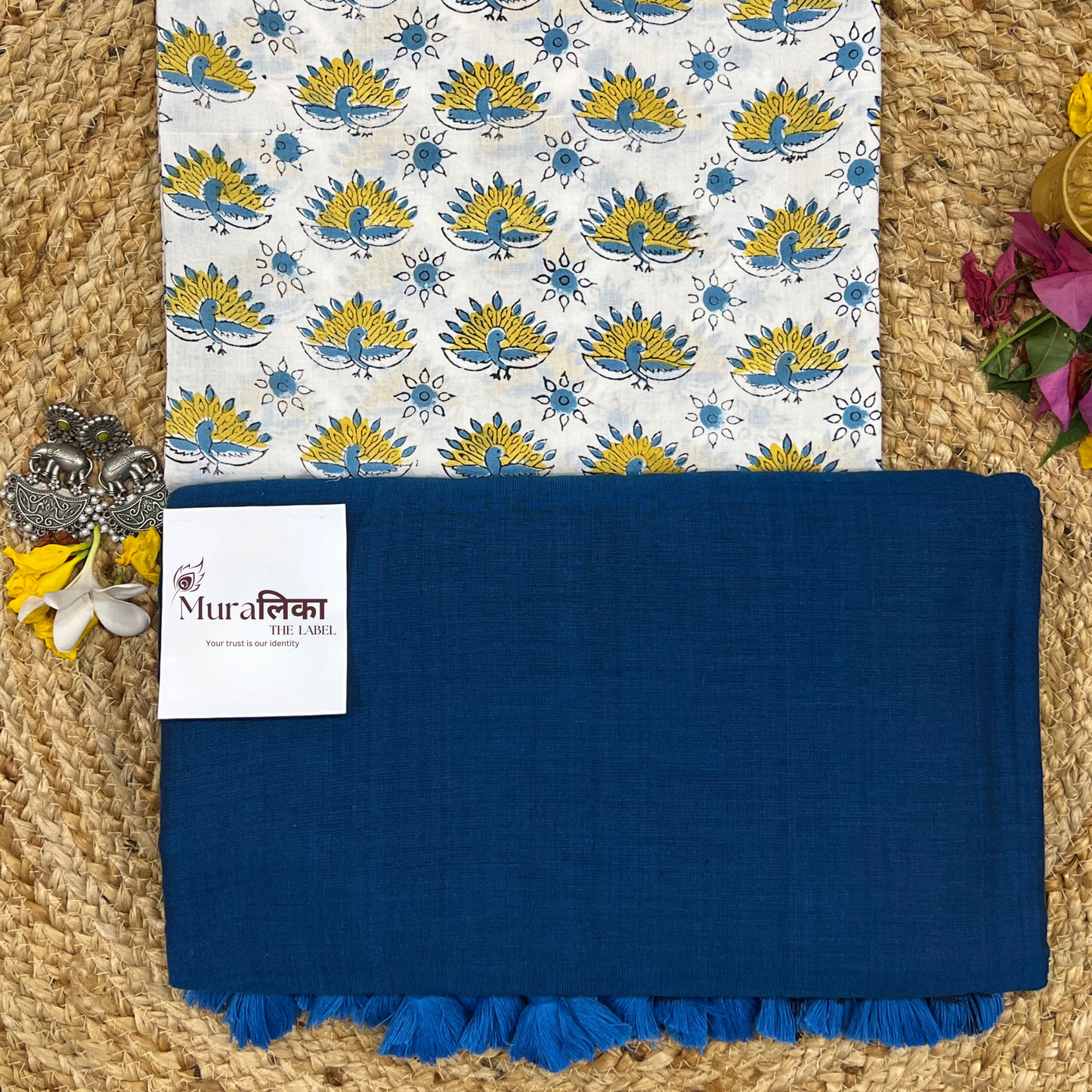 Muralika Indigo Handloom Saree