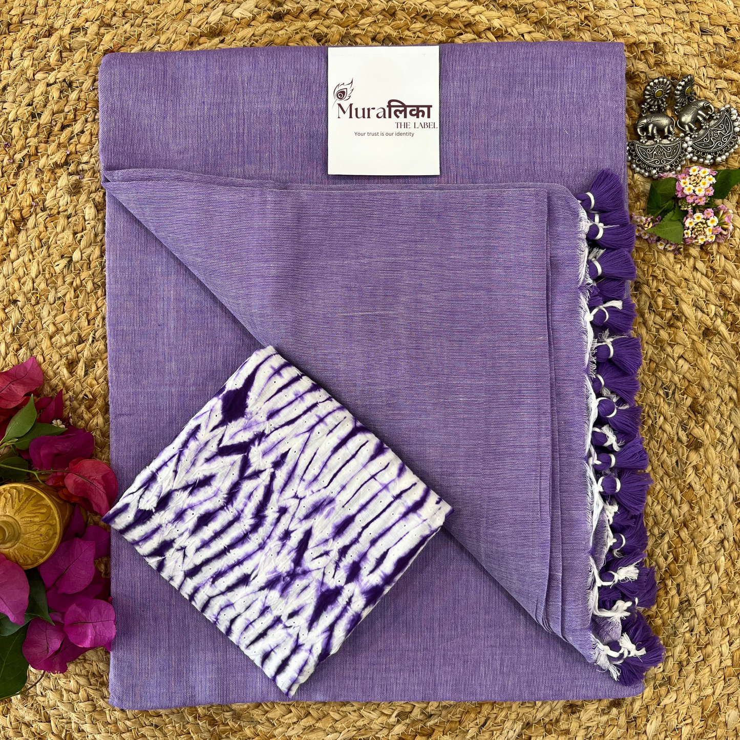 Muralika Lilac Handloom Saree