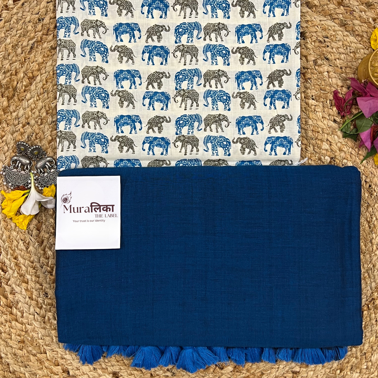 Muralika Indigo Handloom Saree
