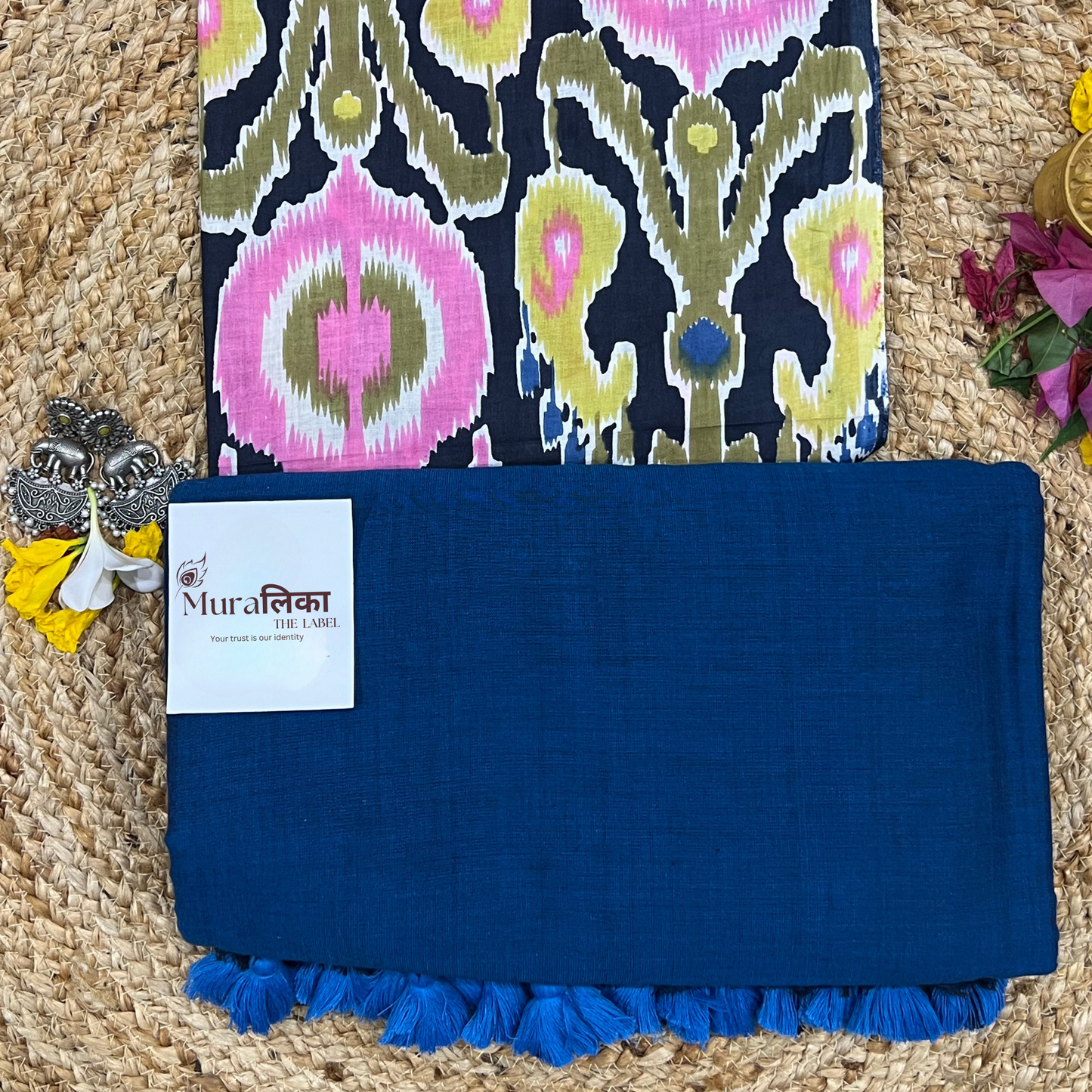 Muralika Indigo Handloom Saree