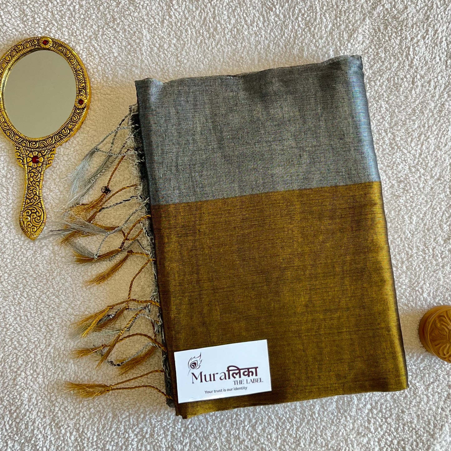 MURALIKA SONA CHANDI HANDLOOM TISSUE SAREE