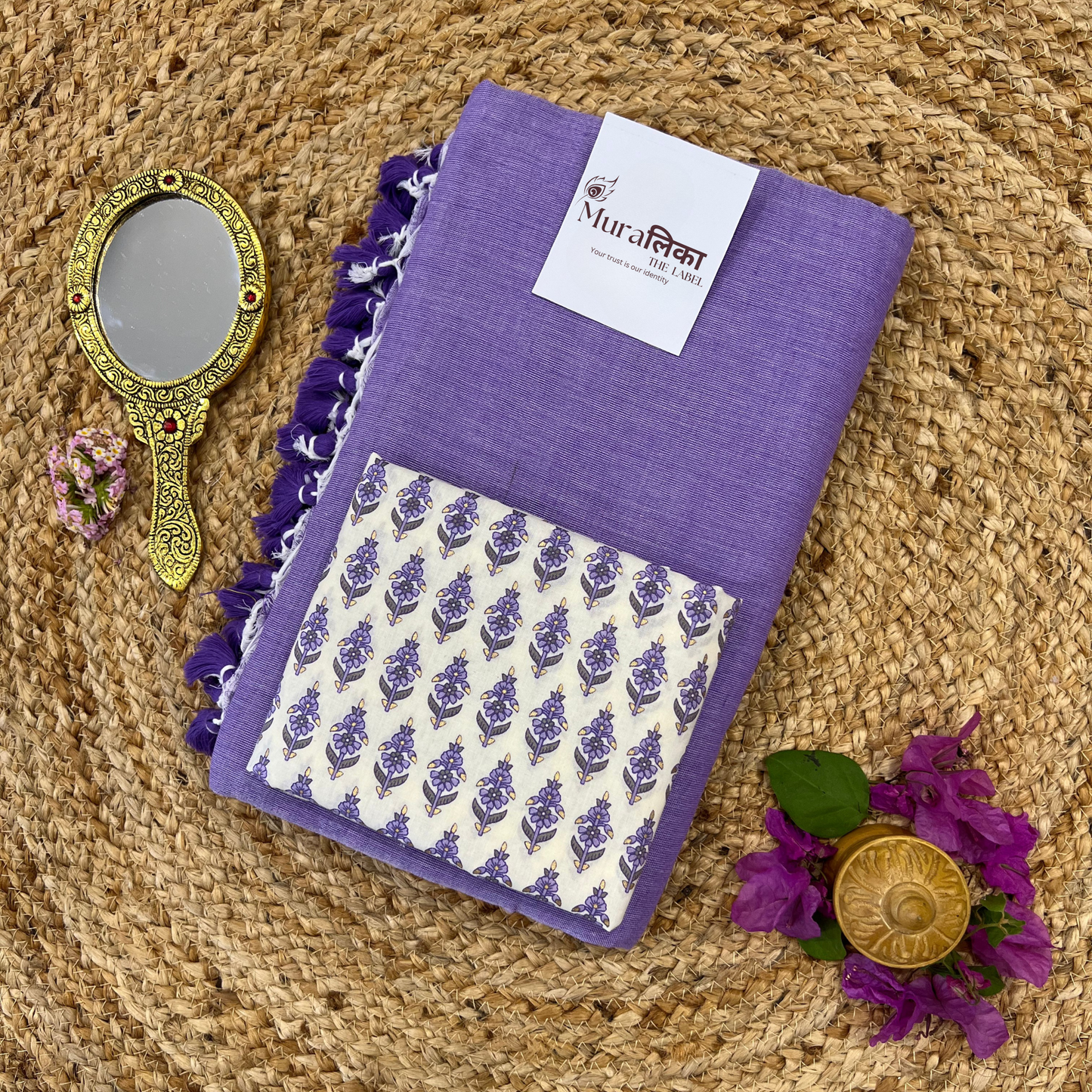Muralika Lilac Handloom Saree