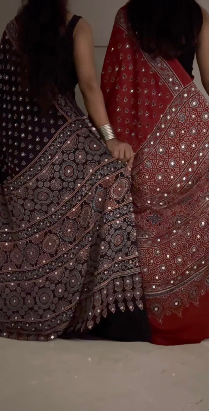 Ajrakh silk vs cotton Ajrakh sarees: what actually differs
