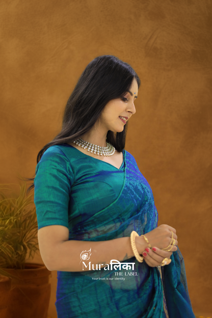 Muralika Pure Elegance Handloom Tissue Saree
