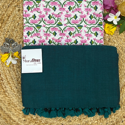 Muralika Rama Green Handloom Saree