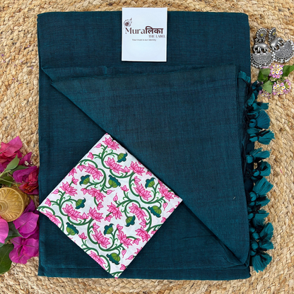 Muralika Rama Green Handloom Saree
