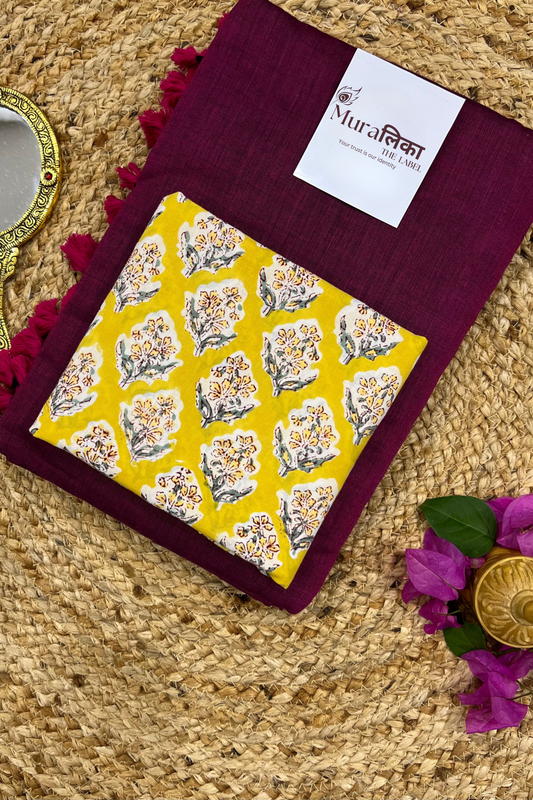 Muralika Light Magenta Handloom Saree