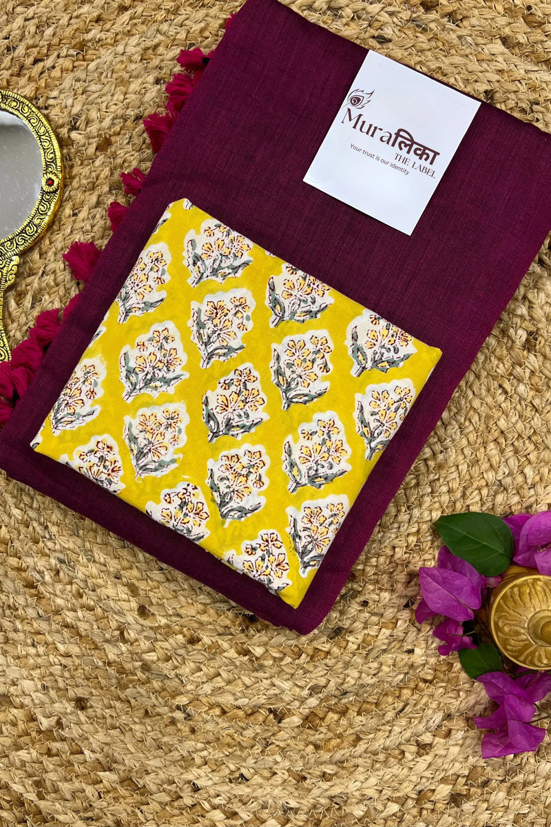 Muralika Light Magenta Handloom Saree - Muralika the label