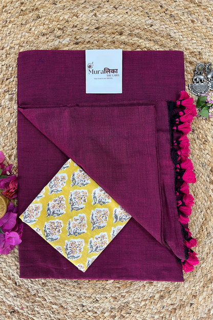 Muralika Light Magenta Handloom Saree