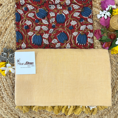Muralika Fawn Handloom Saree