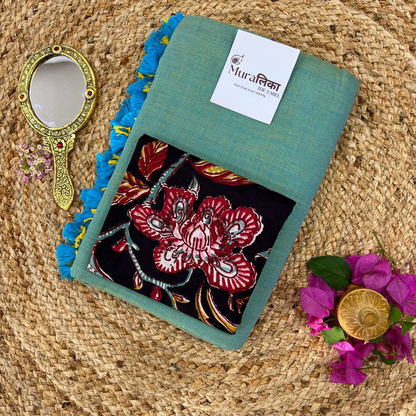 Muralika Pistachio Green Handloom Saree