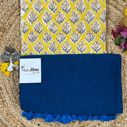 Muralika Indigo Handloom Saree