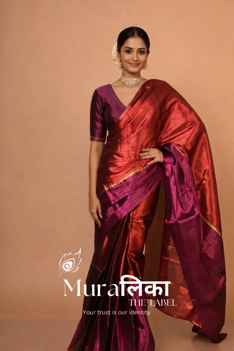 Muralika Pure Elegance Handloom Tissue Saree